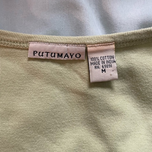 Putumayo green tank top size medium - Picture 4 of 4